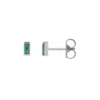 14K Yellow Natural Green Tourmaline Bezel-Set Earrings - Image 2