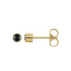 14K Natural Turquoise Bezel-Set Stud Earrings - Image 2