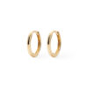 14K Solid Gold Huggie Earrings