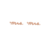 14K Gold "Mrs" Earrings - Image 2