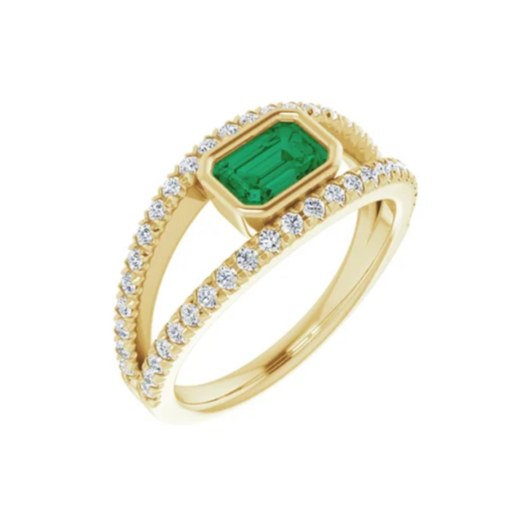 10K Emerald Ring