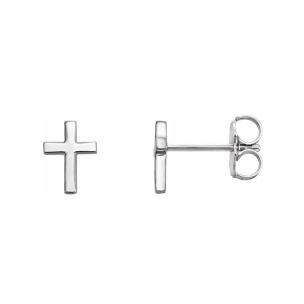 14K Cross Earrings - Image 5