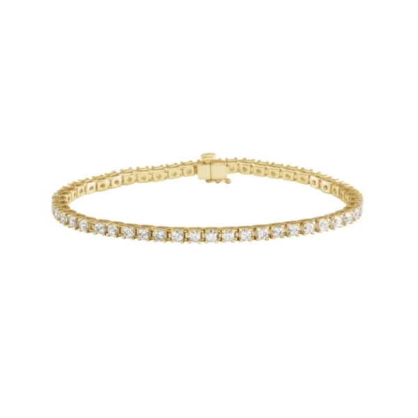 Fine jewelry, diamond tennis line bracelet, 4 CT