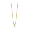 14K Round Lab Grown Diamond Solitaire Necklace - Image 3