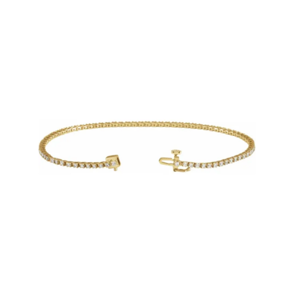 14K 1-5 CTW Lab-Grown Diamond Line Bracelet - Image 3