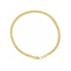 14K Yellow Flexible Herringbone Chain Bracelet - Image 6