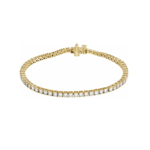 Fine jewelry, diamond tennis line bracelet, 4 CT