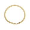 Fine jewelry, herringbone chain bracelet, solid gold