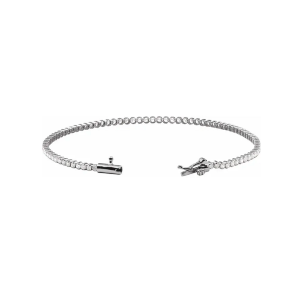 Fine jewelry, diamond tennis line bracelet, 1 5/8CT