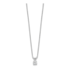 14K Round Lab Grown Diamond Solitaire Necklace - Image 5
