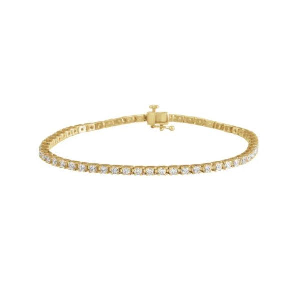 Fine jewelry, diamond tennis line bracelet, 3 CT