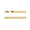 14K Yellow Flexible Herringbone Chain Bracelet - Image 4