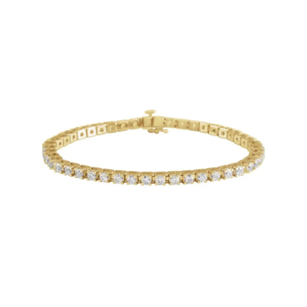 Fine jewelry, diamond tennis line bracelet, 5 CT