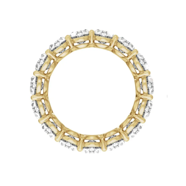 14K Oval Diamond Eternity Band - Image 3