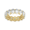 14K Oval Diamond Eternity Band - Image 4