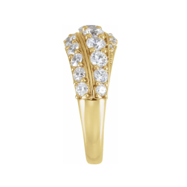 Yellow gold and diamond ring, the woodlands