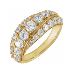 Yellow gold and diamond ring, the woodlands