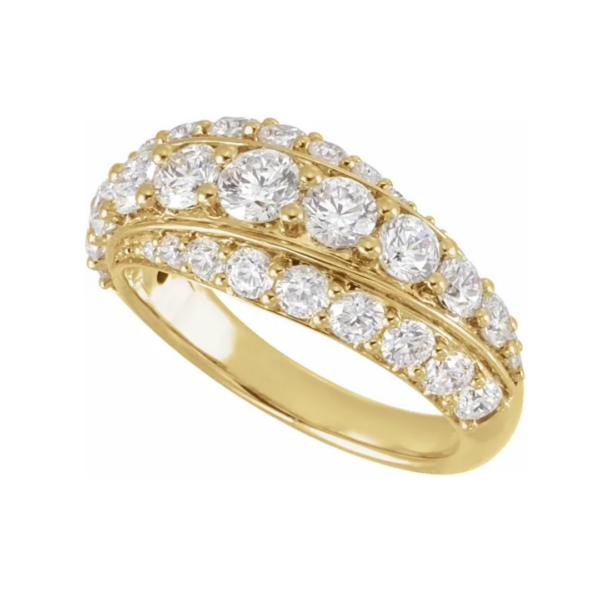 Yellow gold and diamond ring, the woodlands